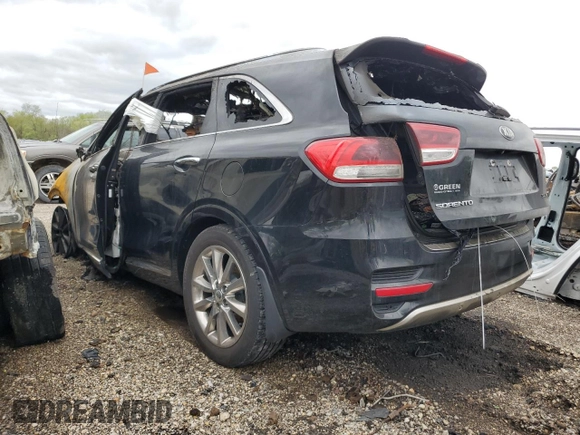 2017 Kia Sorento SX with VIN 5XYPKDA5XHG306042, listed as a Copart auction lot 53890765 with Not provided miles and Non repairable. Bid and sale history available at DreamBid. Image 2.