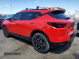 2023 Chevrolet Blazer RS with VIN 3GNKBKRSXPS190337, listed as a Copart auction lot 53292455 with 32,030 mi miles and Salvage title. Bid and sale history available at DreamBid. Image 2.