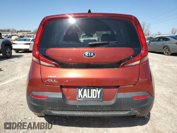 2020 Kia Soul LX with VIN KNDJ23AU1L7103859, listed as a Copart auction lot 48561715 with 62,152 mi miles and Salvage Title. Bid and sale history available at carsss.com. Image 6.