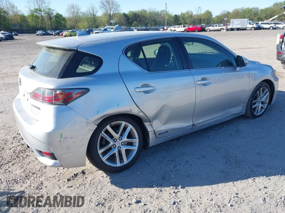 2014 Lexus CT 200h with VIN JTHKD5BH0E2189479, listed as a IAAI auction lot 42108923 with 114,519 mi miles and . Bid and sale history available at DreamBid. Image 4.