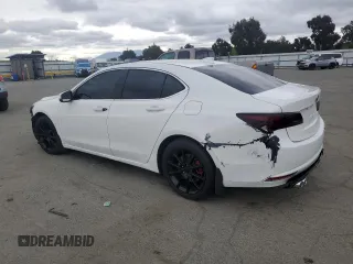 2015 Acura TLX V6 Advance with VIN 19UUB2F74FA025015, listed as a Copart auction lot 47667405 with 94,506 mi miles and Salvage Title. Bid and sale history available at carsss.com. Image 2.