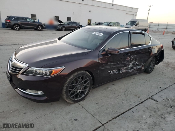 2014 Acura RLX Tech Pkg with VIN JH4KC1F51EC006225, listed as a Copart auction lot 48402475 with 162,645 mi miles and Salvage Title. Bid and sale history available at carsss.com. Image 1.