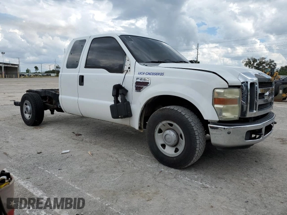 2008 Ford Super Duty F-250 SRW XL with VIN 1FTSX20R38EC13716, listed as a Copart auction lot 74068734 with Not Provided miles and Clean Title. Bid and sale history available at carsss.com. Image 4.
