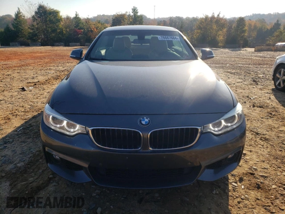 2015 BMW 4 Series 435i xDrive with VIN WBA3T7C52F5A36871, listed as a Copart auction lot 76687684 with 79,749 mi miles and Salvage title. Bid and sale history available at DreamBid. Image 5.