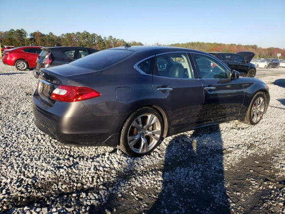 2012 Infiniti M37 with VIN JN1BY1AP8CM332769, listed as a Copart auction lot 83674724 with 416,482 mi miles and Salvage Title. Bid and sale history available at carsss.com. Image 3.