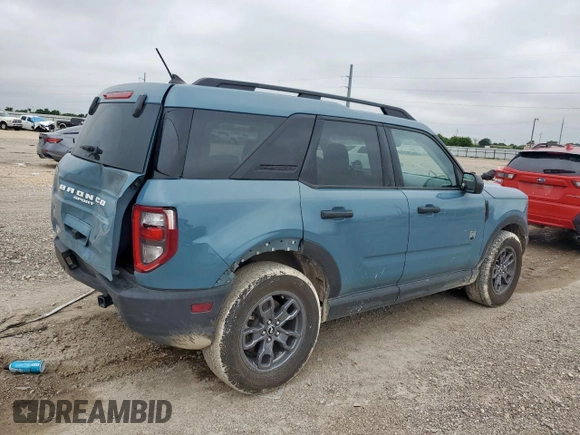 2021 Ford Bronco Sport Big Bend with VIN 3FMCR9B65MRA16267, listed as a Copart auction lot 58597815 with 85,522 mi miles and Clean title. Bid and sale history available at DreamBid. Image 3.