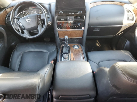 2022 Nissan Armada SL with VIN JN8AY2BA8N9392800, listed as a Copart auction lot 80012624 with 62,475 mi miles and Salvage Title. Bid and sale history available at carsss.com. Image 8.