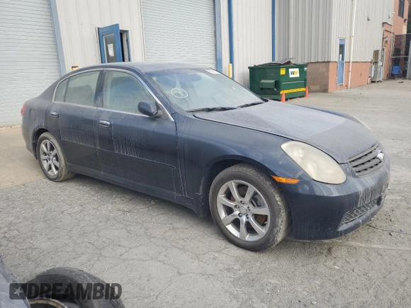 2006 Infiniti G35 z VIN JNKCV51F56M605484, wystawiony jako Copart lot #76721034 z przebiegiem 214 171 mil mil oraz Czysty tytuł • Clean title. Historia ofert i sprzedaży dostępna na DreamBid. Obrazek 4.