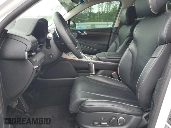 2021 Genesis GV80 with VIN KMUHB4SB6MU061433, listed as a Copart auction lot 54241015 with 32,133 mi miles and Salvage title. Bid and sale history available at DreamBid. Image 7.