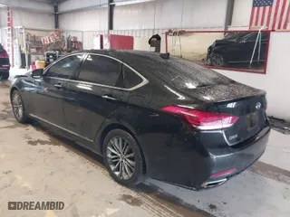 2015 Hyundai Genesis 3.8L with VIN KMHGN4JE1FU012186, listed as a IAAI auction lot 41753637 with 91,241 mi miles. Bid and sale history available at carsss.com. Image 3.