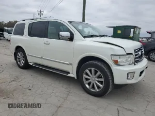 2008 Infiniti QX56 with VIN 5N3AA08C88N911596, listed as a Copart auction lot 81127204 with 82,758 mi miles and Salvage Title. Bid and sale history available at carsss.com. Image 4.
