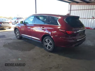 2019 Infiniti QX60 Luxe z VIN 5N1DL0MMXKC506230, wystawiony jako IAAI lot #41922656 z przebiegiem 63 621 mil mil oraz . Historia ofert i sprzedaży dostępna na DreamBid. Obrazek 3.