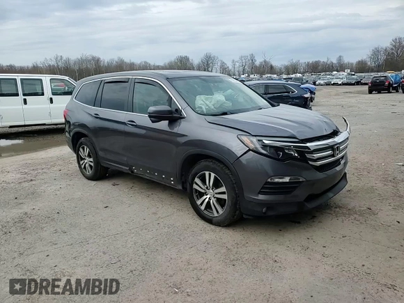 2017 Honda Pilot EX-L with VIN 5FNYF6H51HB086131, listed as a Copart auction lot 53555855 with 133,050 mi miles and Salvage Title. Bid and sale history available at DreamBid. Image 14.