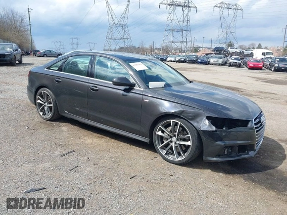 2016 Audi A6 2.0T Premium Plus with VIN WAUGFAFC7GN095669, listed as a IAAI auction lot 41894313 with 84,725 mi miles. Bid and sale history available at carsss.com. Image 1.