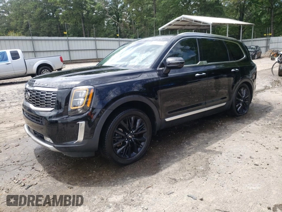 2020 Kia Telluride SX with VIN 5XYP5DHC6LG046677, listed as a Copart auction lot 57827335 with 116,164 mi miles and Salvage title. Bid and sale history available at DreamBid. Image 1.