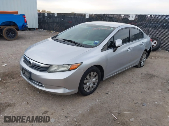 2012 Honda Civic LX z VIN 19XFB2F50CE009909, wystawiony jako IAAI lot #41049186 z przebiegiem 177 356 mil mil oraz . Historia ofert i sprzedaży dostępna na DreamBid. Obrazek 2.