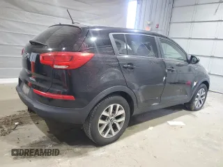 2015 Kia Sportage LX with VIN KNDPBCAC2F7772213, listed as a Copart auction lot 53262835 with 123,405 mi miles and Clean Title. Bid and sale history available at DreamBid. Image 3.