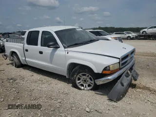 2004 Dodge Dakota SLT with VIN 1D7HL48K14S719751, listed as a Copart auction lot 64031654 with 288,226 mi miles and Salvage Title. Bid and sale history available at DreamBid. Image 4.