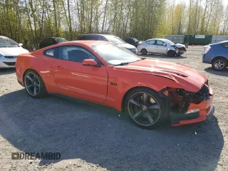 2016 Ford Mustang GT with VIN 1FA6P8CFXG5279822, listed as a Copart auction lot 52892785 with 42,872 mi miles and Salvage title. Bid and sale history available at DreamBid. Image 4.