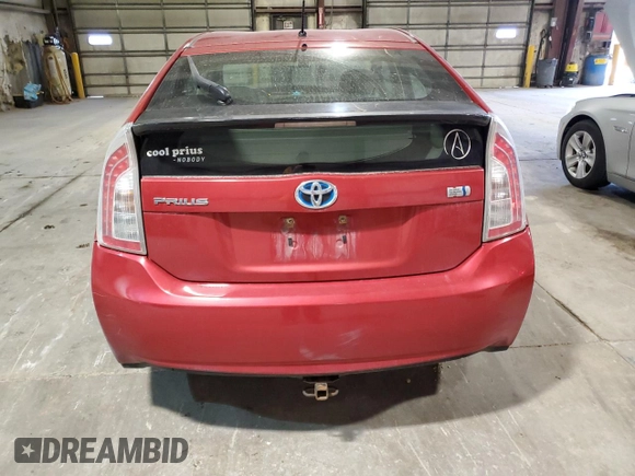 2013 Toyota Prius One with VIN JTDKN3DU9D1650809, listed as a Copart auction lot 53112825 with 251,324 mi miles and Clean Title. Bid and sale history available at carsss.com. Image 6.