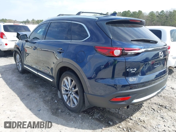 2022 Mazda CX-9 Grand Touring with VIN JM3TCBDY0N0625223, listed as a IAAI auction lot 41811019 with 34,982 mi miles. Bid and sale history available at carsss.com. Image 3.