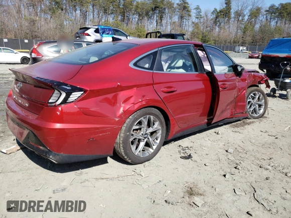 2023 Hyundai Sonata SEL with VIN KMHL64JA8PA285170, listed as a Copart auction lot 48791475 with 17,028 mi miles and Salvage Title. Bid and sale history available at DreamBid. Image 3.