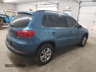 2017 Volkswagen Tiguan S with VIN WVGBV7AX8HW501835, listed as a Copart auction lot 58415625 with 117,017 mi miles and Clean title. Bid and sale history available at DreamBid. Image 3.