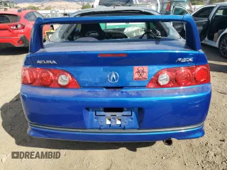 2006 Acura RSX with VIN JH4DC548X6S011847, listed as a Copart auction lot 78095204 with 132,430 mi miles and Salvage Title. Bid and sale history available at carsss.com. Image 6.