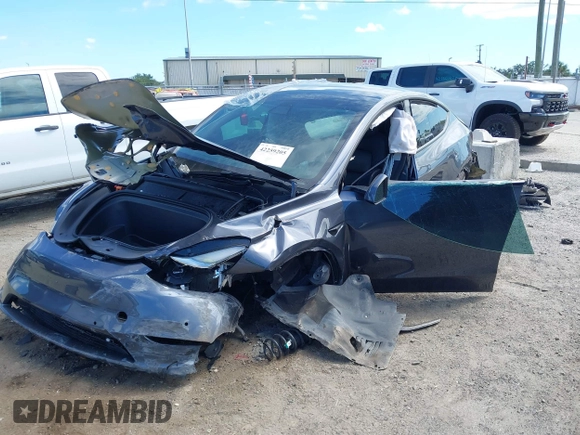 2022 Tesla Model Y Long Range z VIN 7SAYGDEE8NF443194, wystawiony jako IAAI lot #42259205 z przebiegiem 38 540 mil mil oraz . Historia ofert i sprzedaży dostępna na DreamBid. Obrazek 17.