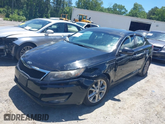 2013 Kia Optima EX z VIN 5XXGN4A75DG171463, wystawiony jako IAAI lot #42324116 z przebiegiem 176 385 mil mil oraz . Historia ofert i sprzedaży dostępna na DreamBid. Obrazek 2.