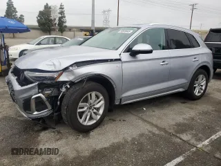 2023 Audi Q5 S line Premium with VIN WA1GAAFY4P2132234, listed as a Copart auction lot 50649445 with 23,942 mi miles and Salvage title. Bid and sale history available at DreamBid. Image 1.