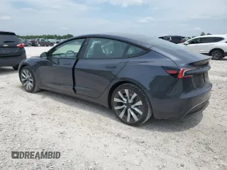 2025 Tesla Model 3 Long Range z VIN 5YJ3E1EA1SF965380, wystawiony jako Copart lot #59532105 z przebiegiem 2 641 mil mil oraz Szkoda całkowita • Salvage title. Historia ofert i sprzedaży dostępna na DreamBid. Obrazek 2.