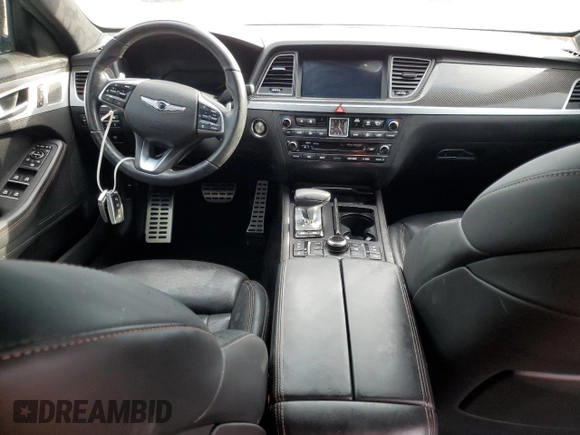 2019 Genesis G80 3.3T Sport with VIN KMTFN4JB4KU326352, listed as a Copart auction lot 74028734 with 0 mi miles and Salvage Title. Bid and sale history available at carsss.com. Image 8.