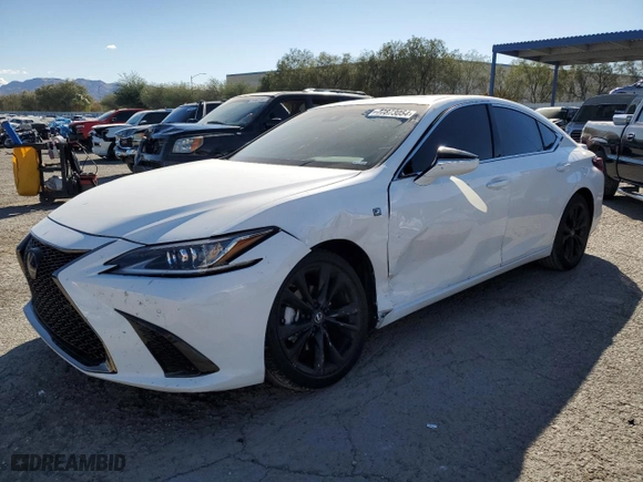 2023 Lexus ES with VIN 58AJZ1B17PU141581, listed as a Copart auction lot 77873054 with 21,780 mi miles and Salvage Title. Bid and sale history available at carsss.com. Image 1.