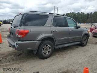 2005 Toyota Sequoia SR5 with VIN 5TDZT34AX5S246741, listed as a Copart auction lot 47055335 with 364,427 mi miles and Salvage Title. Bid and sale history available at carsss.com. Image 3.