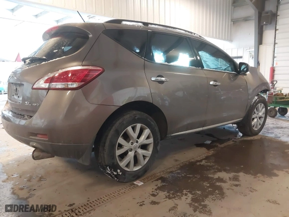 2012 Nissan Murano SV with VIN JN8AZ1MW9CW224792, listed as a IAAI auction lot 41583163 with 132,474 mi miles. Bid and sale history available at carsss.com. Image 4.