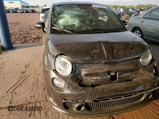 2015 FIAT 500 Abarth with VIN 3C3CFFFHXFT597430, listed as a Copart auction lot 55706425 with 67,026 mi miles and Salvage title. Bid and sale history available at DreamBid. Image 13.