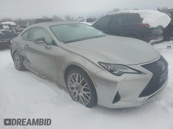 2021 Lexus RC with VIN JTHD85EC9M5006512, listed as a Copart auction lot 42838405 with 38,719 mi miles and Salvage Title. Bid and sale history available at carsss.com. Image 4.