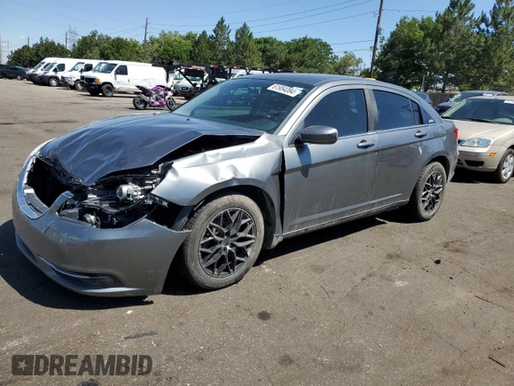 2013 Chrysler 200 LX with VIN 1C3CCBAG0DN724568, listed as a Copart auction lot 61954394 with 103,466 mi miles and Salvage Title. Bid and sale history available at carsss.com. Image 1.