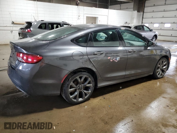 2015 Chrysler 200 S with VIN 1C3CCCBGXFN515782, listed as a Copart auction lot 78106164 with 138,569 mi miles and Clean Title. Bid and sale history available at carsss.com. Image 3.