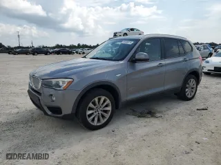 2015 BMW X3 xDrive28i with VIN 5UXWX9C57F0D62063, listed as a Copart auction lot 66490074 with 57,176 mi miles and Clean Title. Bid and sale history available at carsss.com. Image 1.