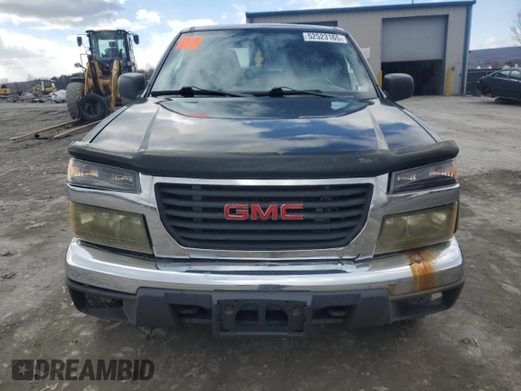 2005 GMC Canyon SLE Z85 with VIN 1GTDT196158135695, listed as a Copart auction lot 52523165 with 0 mi miles and Clean Title. Bid and sale history available at carsss.com. Image 5.