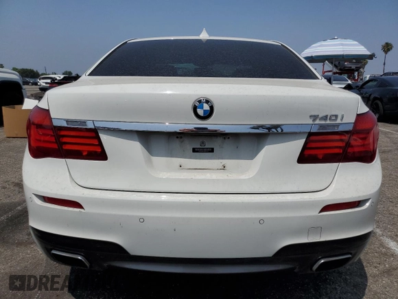 2013 BMW 7 Series 740i with VIN WBAYA6C5XDC995172, listed as a Copart auction lot 60288685 with 28,144 mi miles and Salvage title. Bid and sale history available at DreamBid. Image 6.