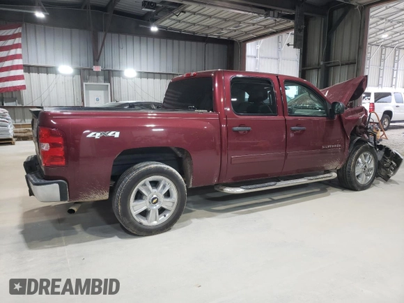 2013 Chevrolet Silverado 1500 LT with VIN 3GCPKSE74DG375997, listed as a Copart auction lot 53350625 with Not Provided miles and Salvage Title. Bid and sale history available at DreamBid. Image 3.