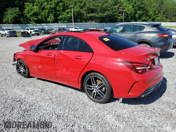 2019 Mercedes-Benz CLA 250 z VIN WDDSJ4EB8KN699218, wystawiony jako Copart lot #57364785 z przebiegiem 19 481 mil mil oraz Szkoda całkowita • Salvage title. Historia ofert i sprzedaży dostępna na DreamBid. Obrazek 2.