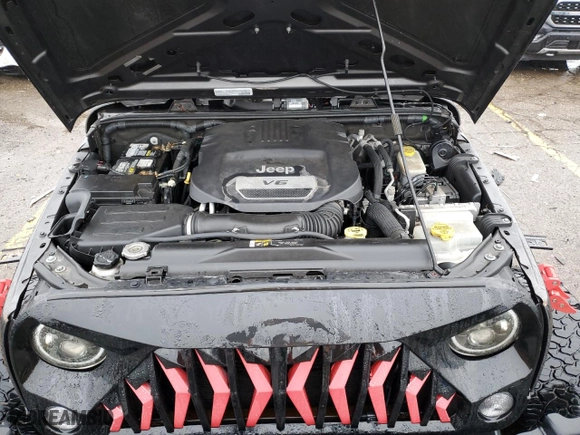 2018 Jeep Wrangler JK Unlimited Sport S with VIN 1C4BJWDG2JL850826, listed as a Copart auction lot 38988604 with 81,392 mi miles. Bid and sale history available at carsss.com. Image 11.
