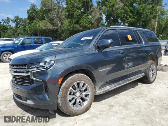 2021 Chevrolet Suburban LT with VIN 1GNSCCKD2MR469892, listed as a Copart auction lot 53993195 with 78,685 mi miles and Salvage title. Bid and sale history available at DreamBid. Image 1.