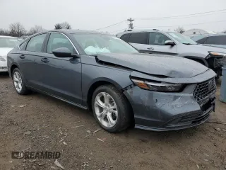 2024 Honda Accord LX z VIN 1HGCY1F20RA020116, wystawiony jako Copart lot #43145765 z przebiegiem Nie podano mil oraz Szkoda całkowita • Salvage title. Historia ofert i sprzedaży dostępna na DreamBid. Obrazek 4.