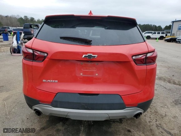 2020 Chevrolet Blazer LT with VIN 3GNKBCR46LS667864, listed as a Copart auction lot 42393635 with 92,756 mi miles and Salvage Title. Bid and sale history available at carsss.com. Image 6.