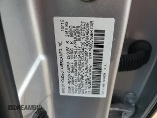 2020 Acura TLX with VIN 19UUB1F32LA007597, listed as a Copart auction lot 58562355 with 77,754 mi miles and Salvage title. Bid and sale history available at DreamBid. Image 12.